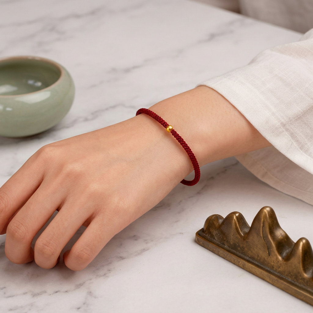 24K 999 Gold Mini Minimal Bead Weaving Bracelet
