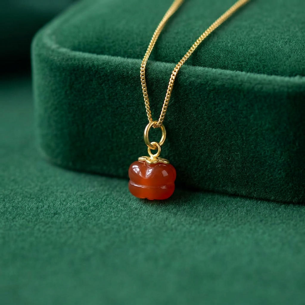 24k Fine Gold Jadeite Jade Ruyi Elephant Gourd Charm D.I.Y Jewelry Making