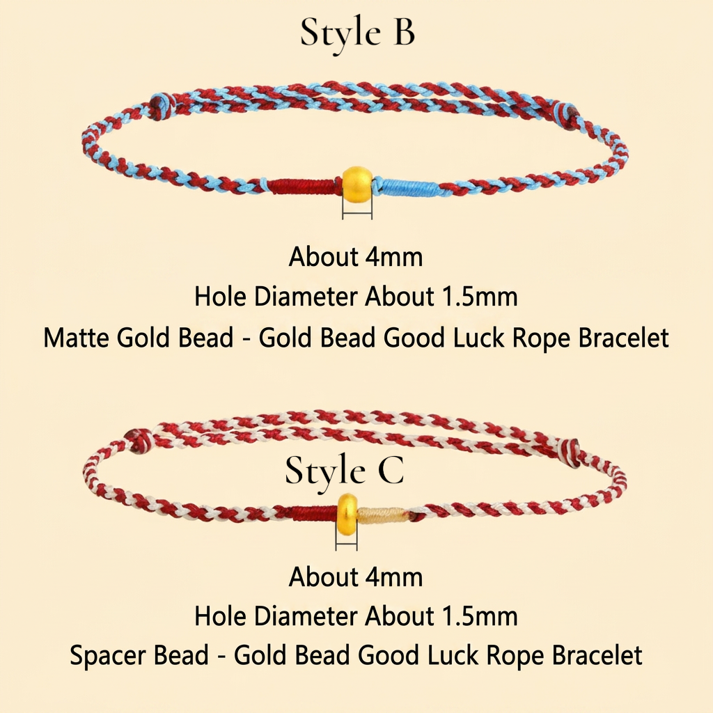 24K 999 Gold Minimal Minimalist Cube Bead Charm Adjustable Bracelet