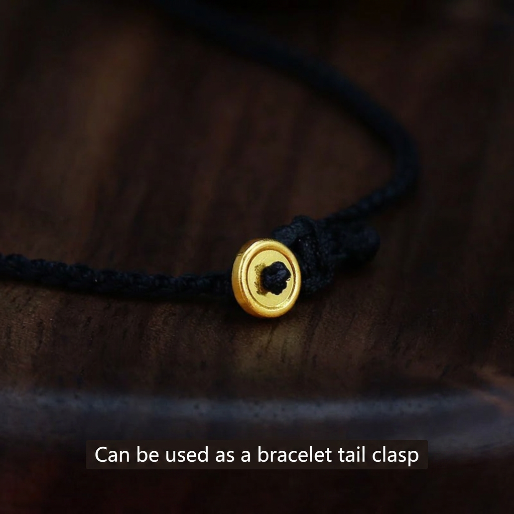 999 Solid Gold Mini Spacer Stringing DIY Jewelry