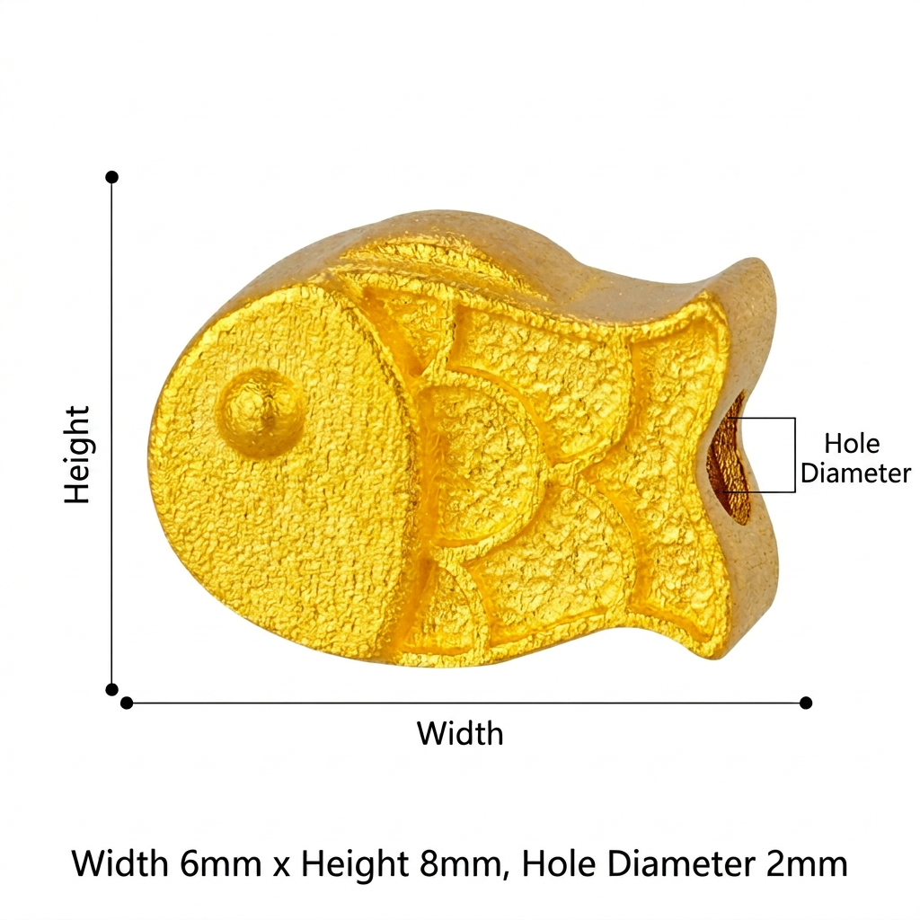 24k Fine Gold D.I.Y Fish Koi Lucky Charm