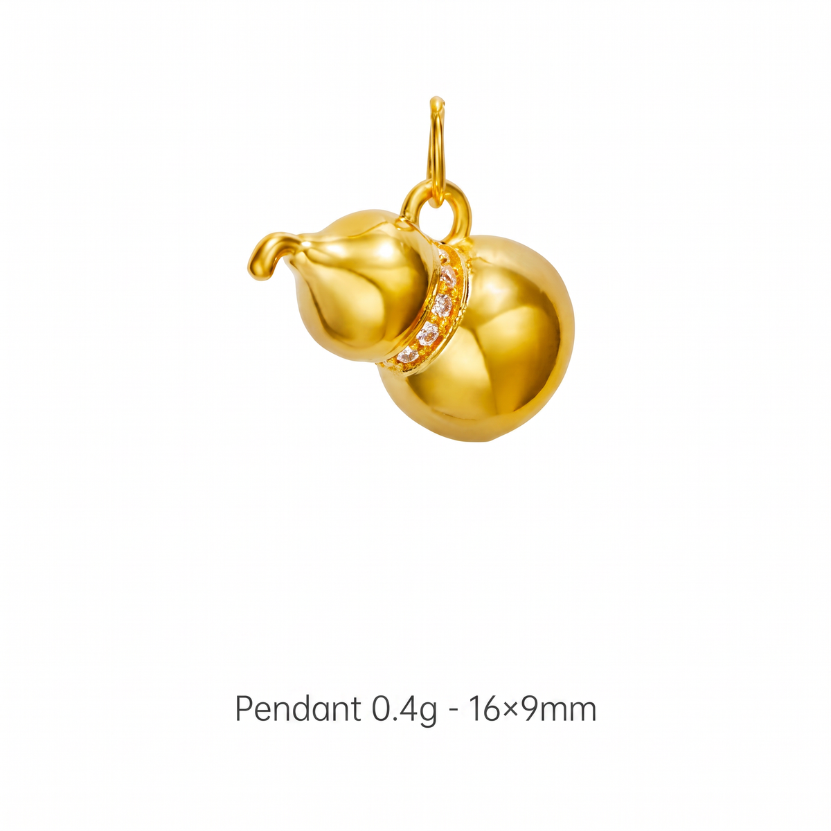 24K 999 Star Gourd Cross GoldFish D.I.Y Gold Charm