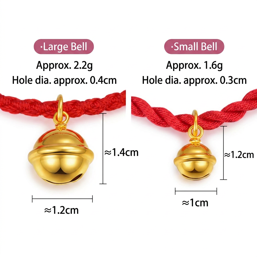 24k Gold Bell D.I.Y Charm Pendant