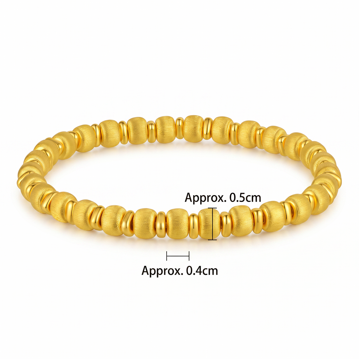 24K Gold Minimal Beads Luxurious Bracelet