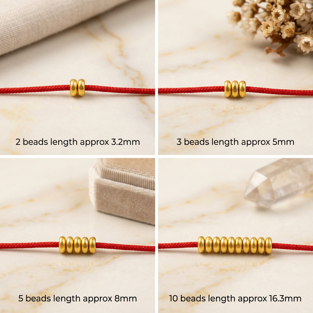 24K Gold Spacer Beads Mini D.I.Y Jewelry Components for Bracelet Necklace Making