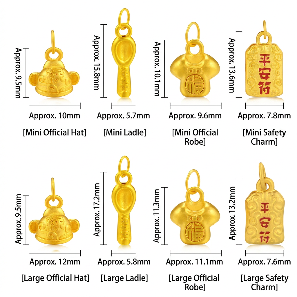 24K Gold Baby Longevity Lock Bell Pendant Weaving Necklace Full-Month & First Birthday Gift